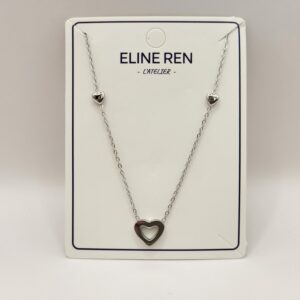 Ketting zilver met hart
